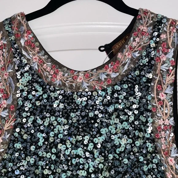 blue sequin dress anthropologie Atlaza Sequin Mini Dress | Navy | Womens